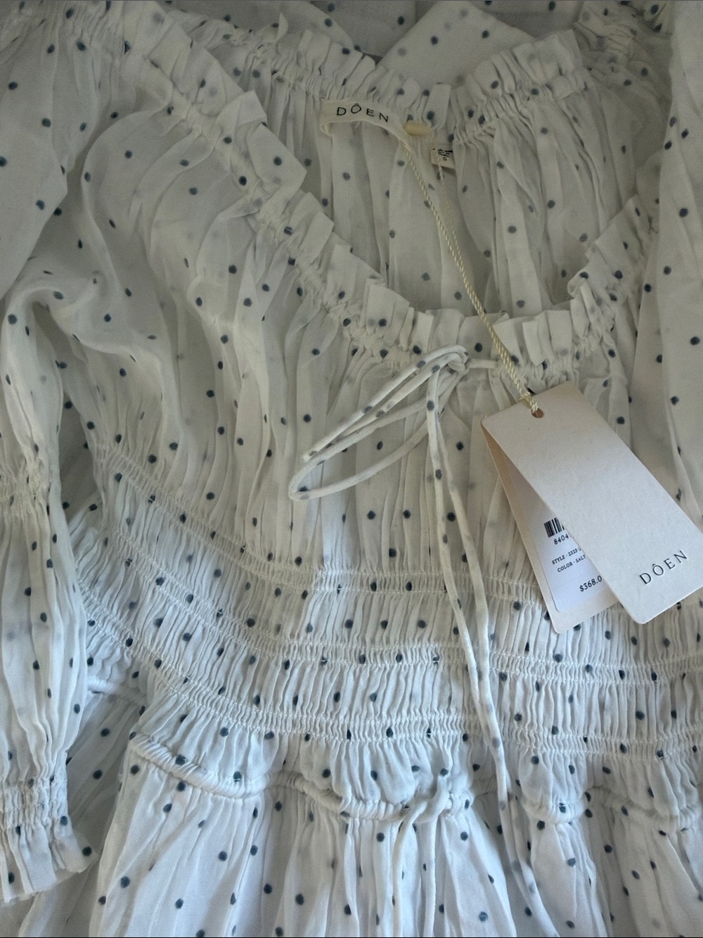 Doen Ischia Dress in Salt Flock Dot Sz S
NWT NO OFFERS UNDER 250 - Picture 2 of 3